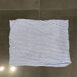 Brandy Melville Blue and White Striped Tube Top
